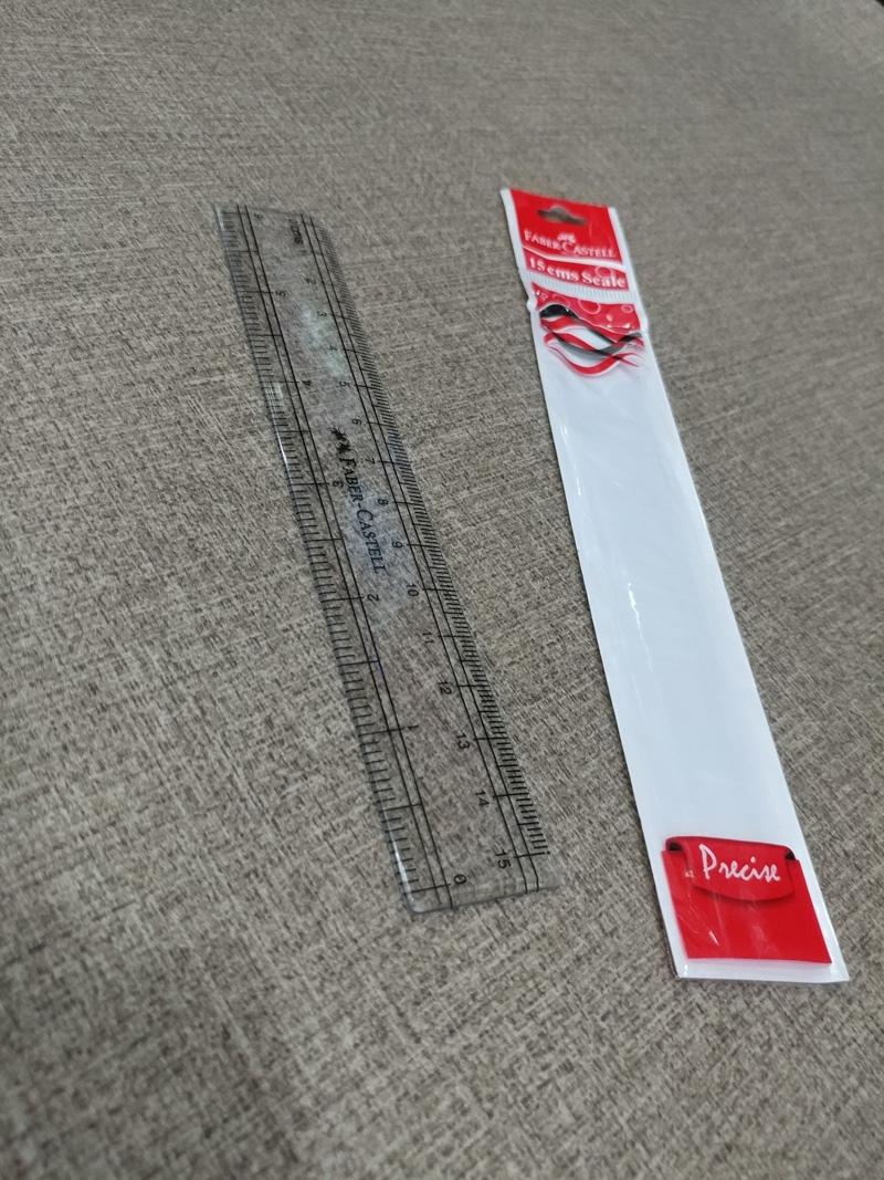 Bộ 3 Thước Kẻ Nhựa Faber-Castell-170640 - 15Cm