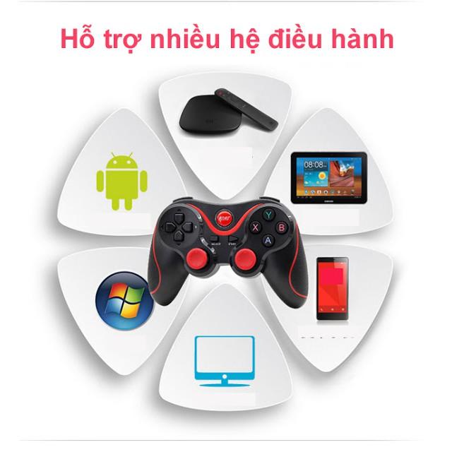 Tay game  T3/X3 Bluetooth - Tay cầm chơi game Liên Quân Mobile- PUBG Tặng Kẹp Điện Thoại