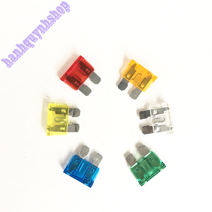 Bộ 60 Cầu Chì chân to Dự Phòng cho Xe Hơi, Xe Máy, Xe Tải