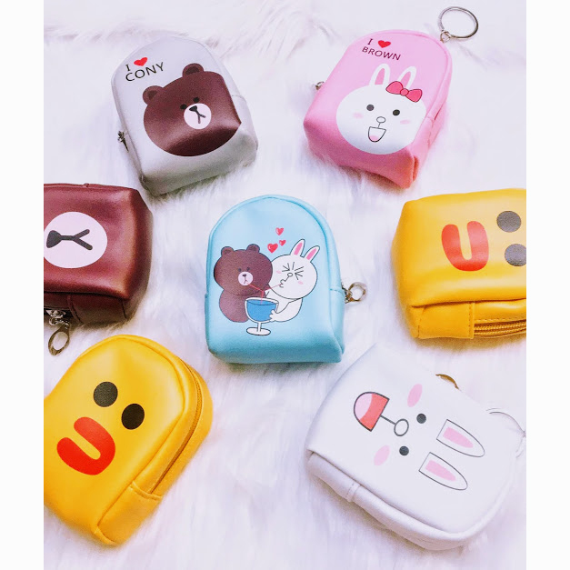 Móc Khóa Bóp Mini - Brown &amp; Cony (Giao Ngẫu Nhiên)