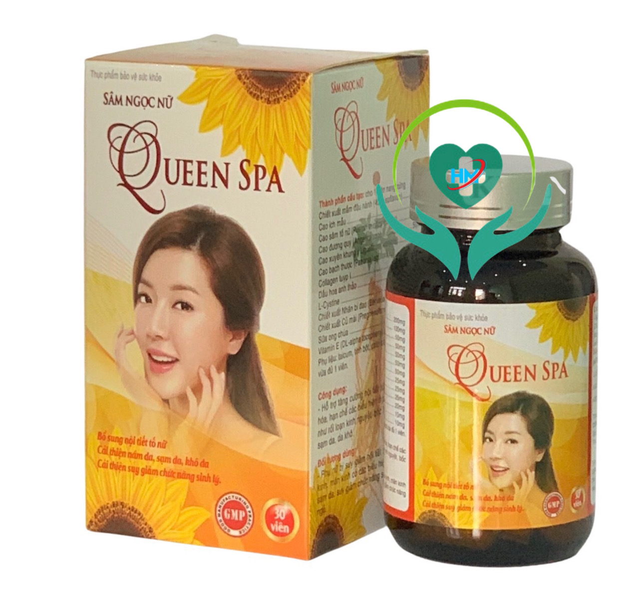 ￼Sâm Ngọc Nữ QUEEN SPA – chống lão hóa, Cân bằng nội tiết tố nữ, giữ nét thanh xuân cho phụ nữ – lọ 30 viên, vinaphar