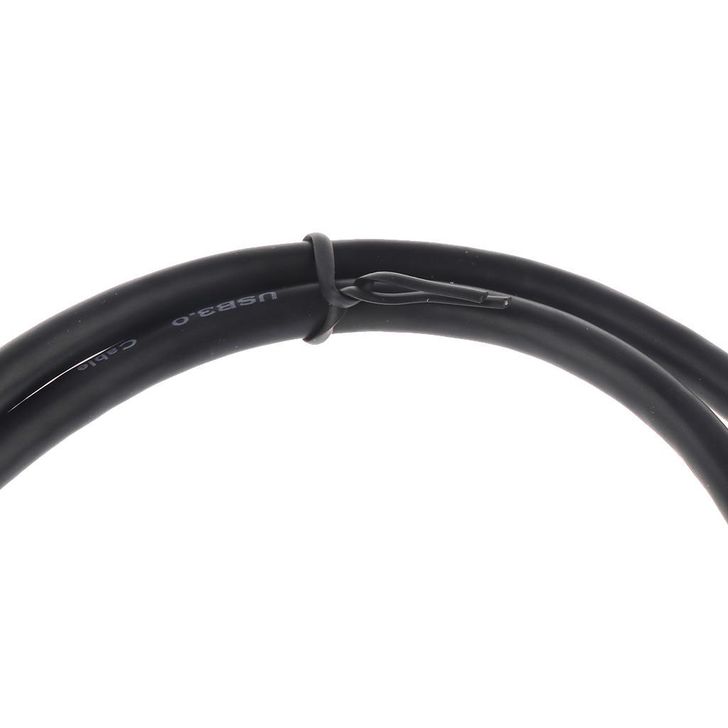 USB 3.0 Type A-Male to A-Female Extender M/F Extension Cable Black 0.5meter