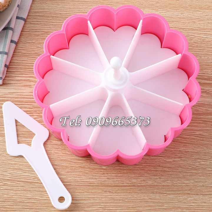 Khuôn rau câu, làm bánh, khuôn ép xôi ngũ sắc hình tim – Loại 19 cm – Mã số 1349