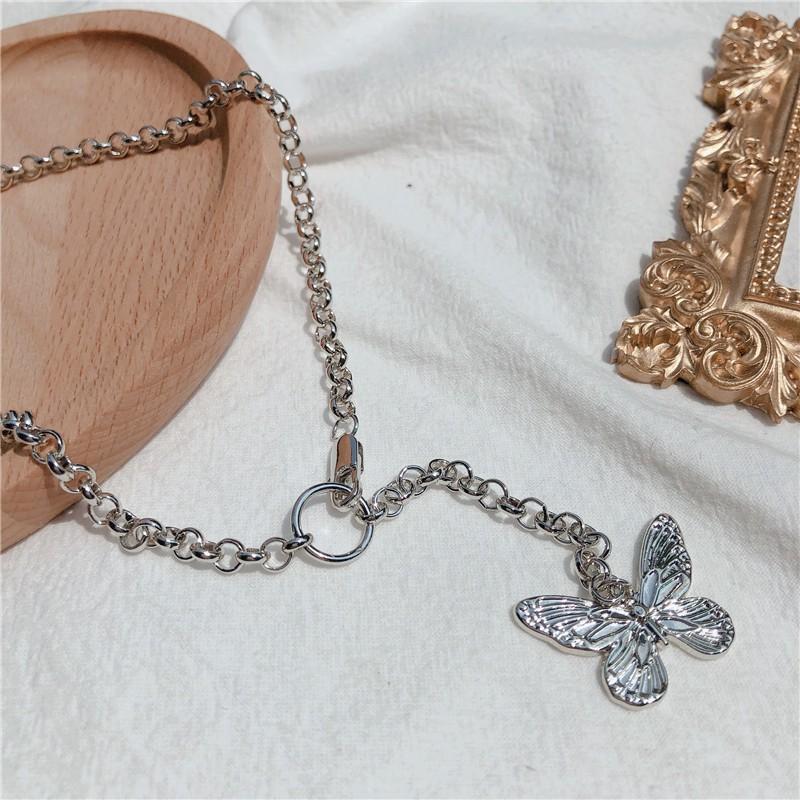 Dây chuyền nữ cánh bướm bạc s925 sang trọng quyến rũ