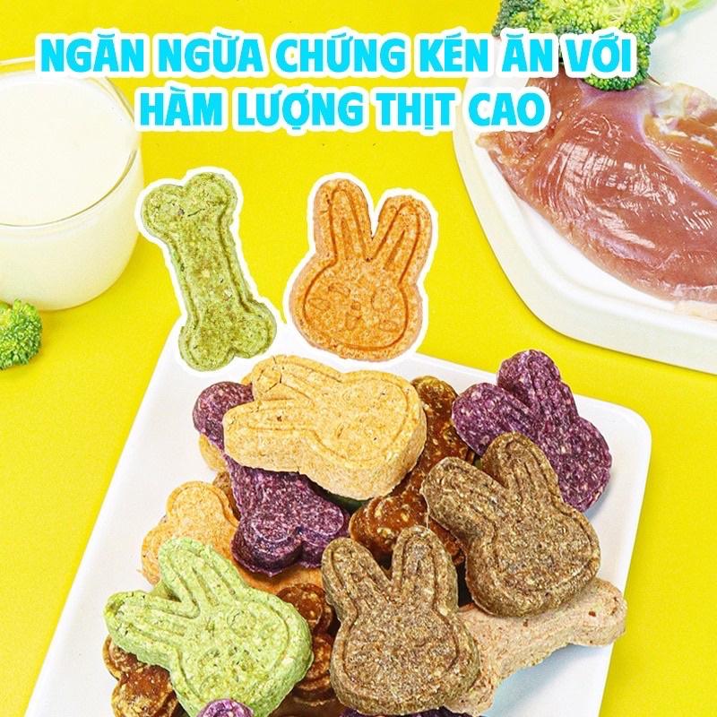 Bánh quy sữa 400g vị Gà,Bò,Vịt,Rau củ cho chó mèo, thú cưng Funny U