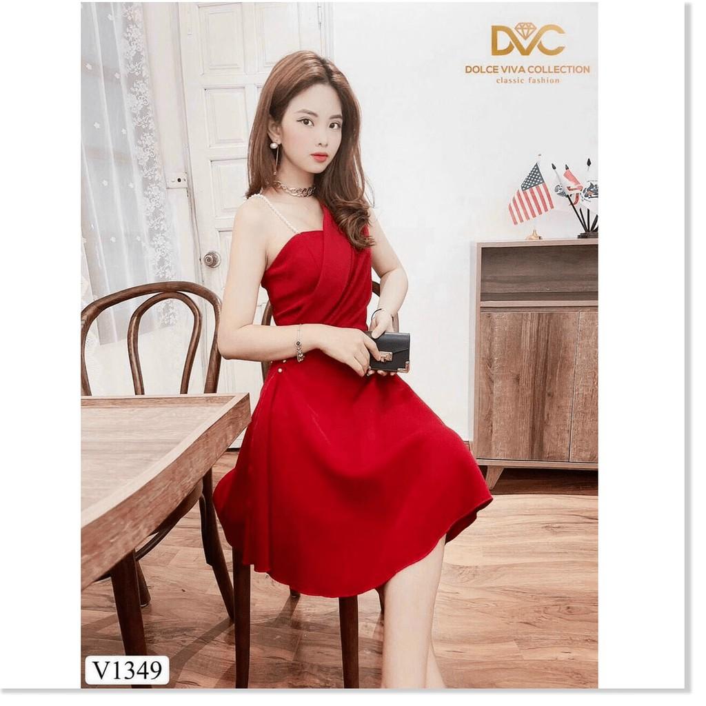 ĐẦM UMI ĐÍNH NGỌC MÀU ĐỎ SANG TRỌNG,CHẤT LIỆU UMI THOÁNG MÁT CHO MÙA HÈ THỜI TRANG LANO STORE 99