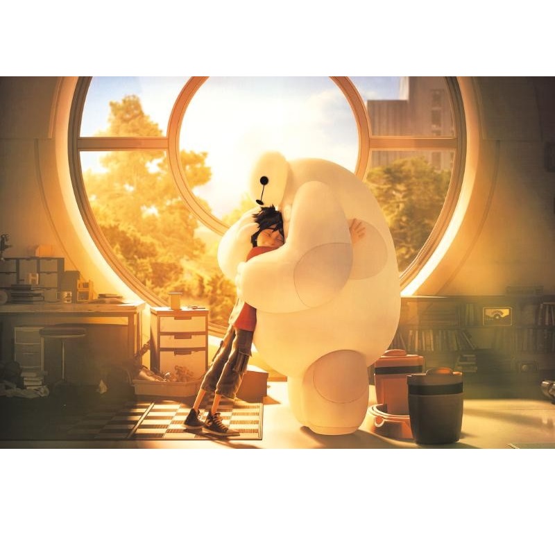 Tranh ghép hình 1000 mảnh gỗ Baymax ngày mẫu 01