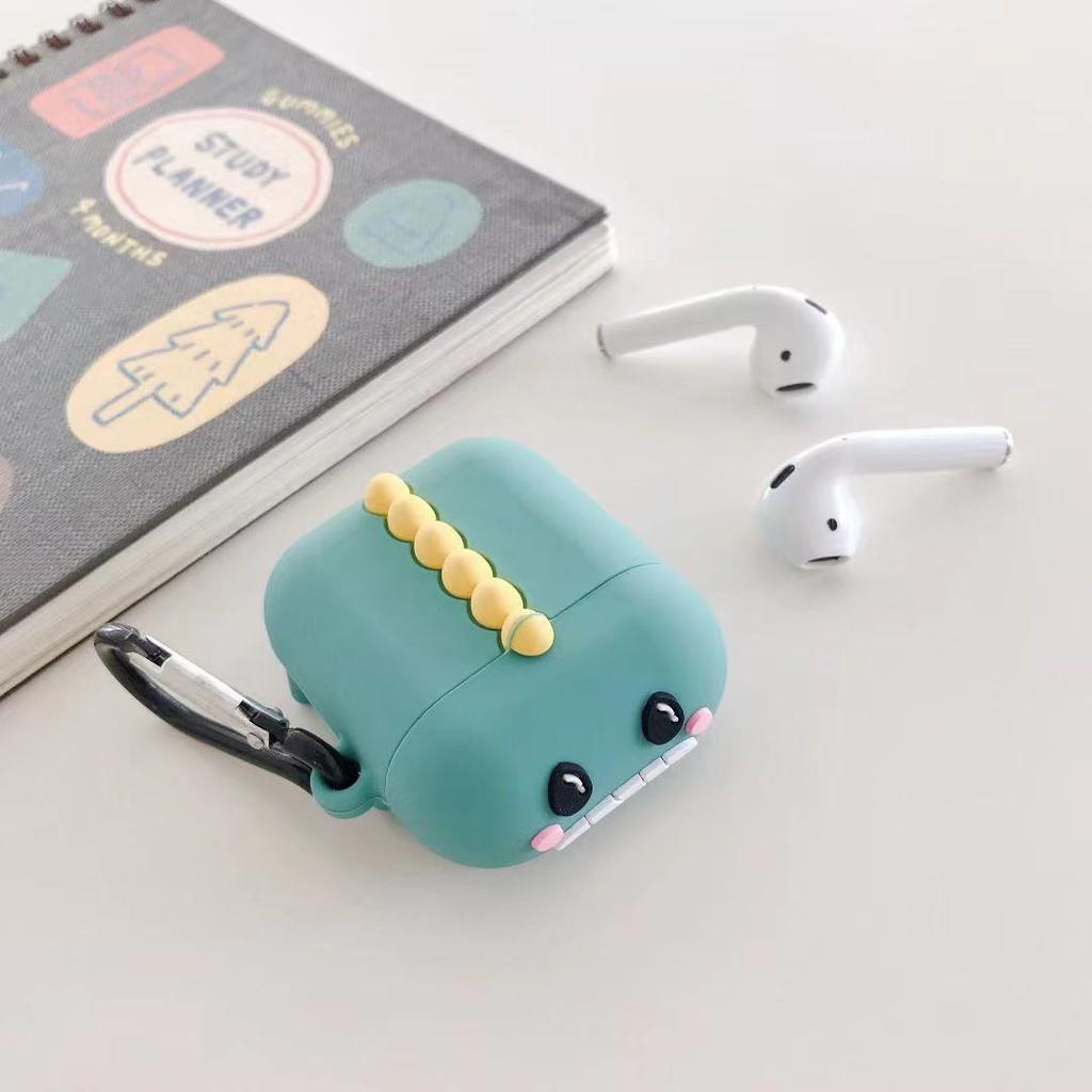 Case airpods Vỏ bảo vệ dành cho airpods 1 2 - hình sâu xanh nằm