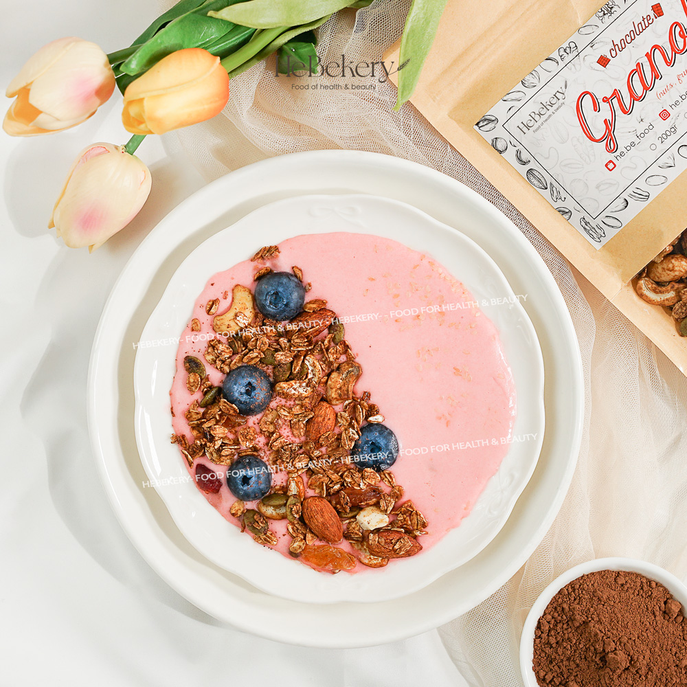 Granola Truly Healthy HEBEKERY by HEBE - Ngũ Cốc Dinh Dưỡng Lành Mạnh Tự Nhiên - Vị Choco
