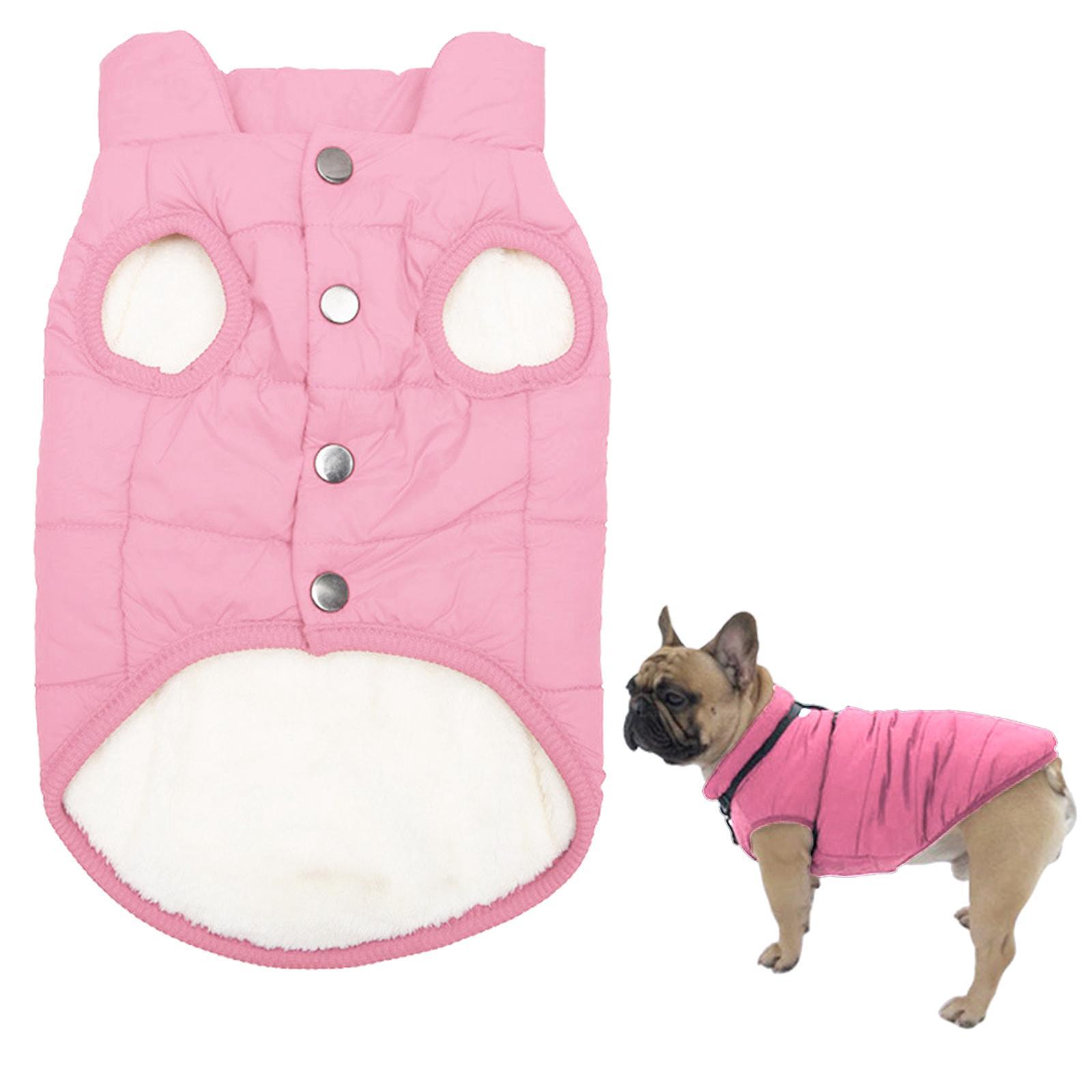 Windproof Dog Vest Winter Coat Warm Dog Apparel for Cold Weather Dogs Jacket for Small Medium Dogs