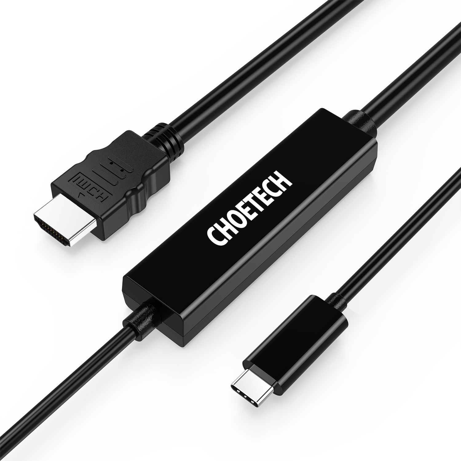 Dây cáp chuyển đổi cổng PD Type-C ra cổng HDMI chuẩn phân giải 4K  dài 5m hiệu CHOETECH CH0050 cho điên thoại Macbook (Tốc độ ổn định 10Gbps / 60Hz Video chất lượng cao 4K) - Hàng chính hãng