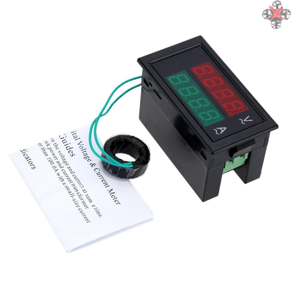 Vôn Kế Kỹ Thuật Số Màn Hình Lcd 100a 80-300v