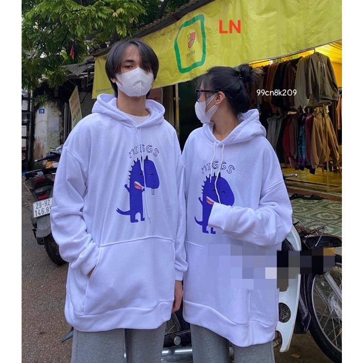 Áo hoodie khủng long xanh MIG DA6