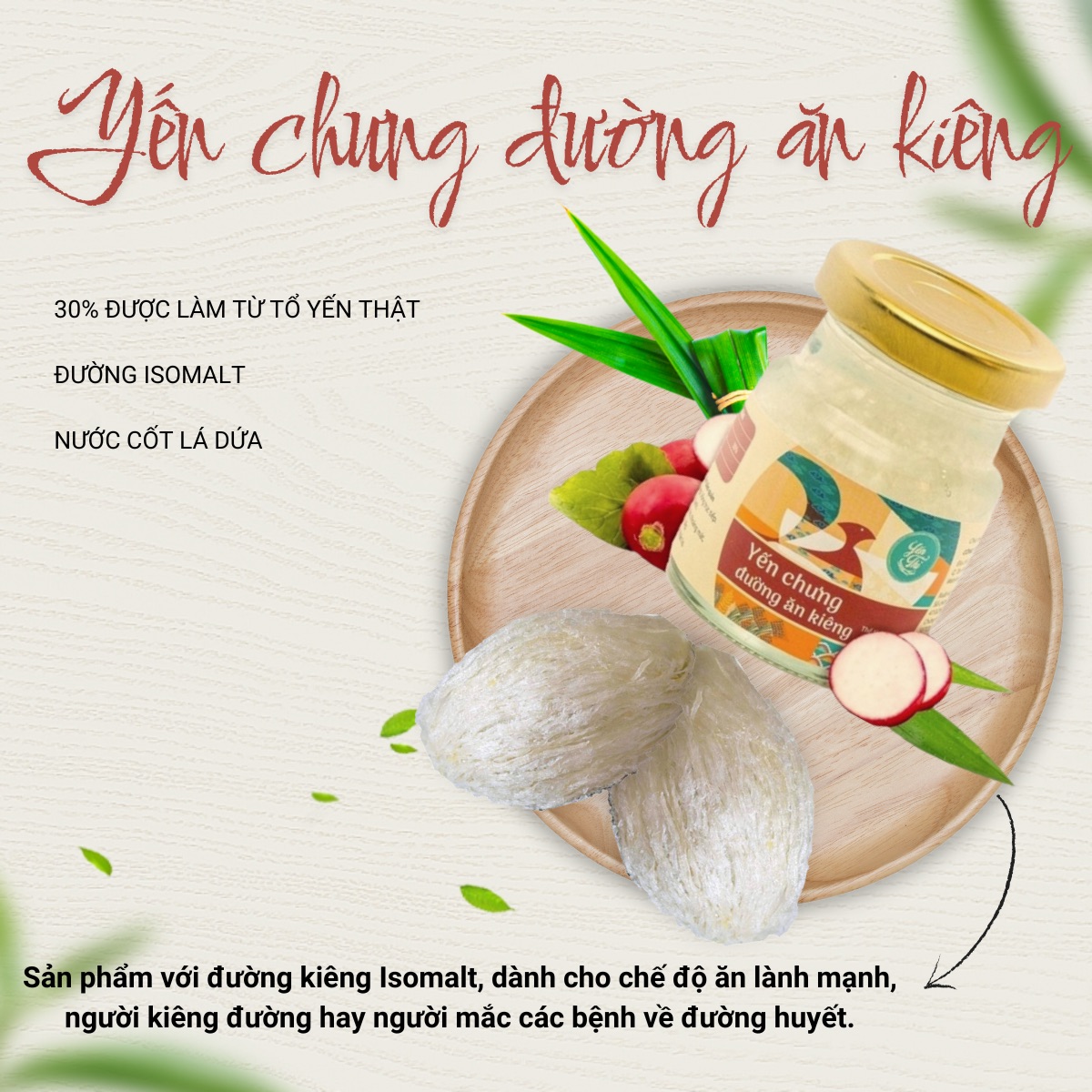 Yến Thị-Gói 50 hũ tiết kiệm-30% yến, hũ 70ml