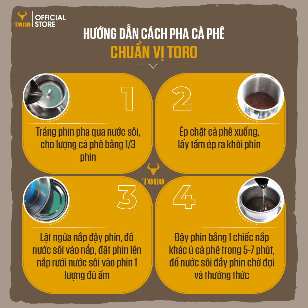 Bộ Mix Cà Phê Bột Toro Culi Robusta & Toro Awake Nguyên Chất 100% | 500GR/Gói | TORO FARM