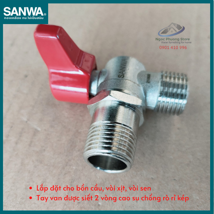 Van bi góc 2 răng ngoài Phi 21mm Sanwa nhập khẩu - ABV15MM
