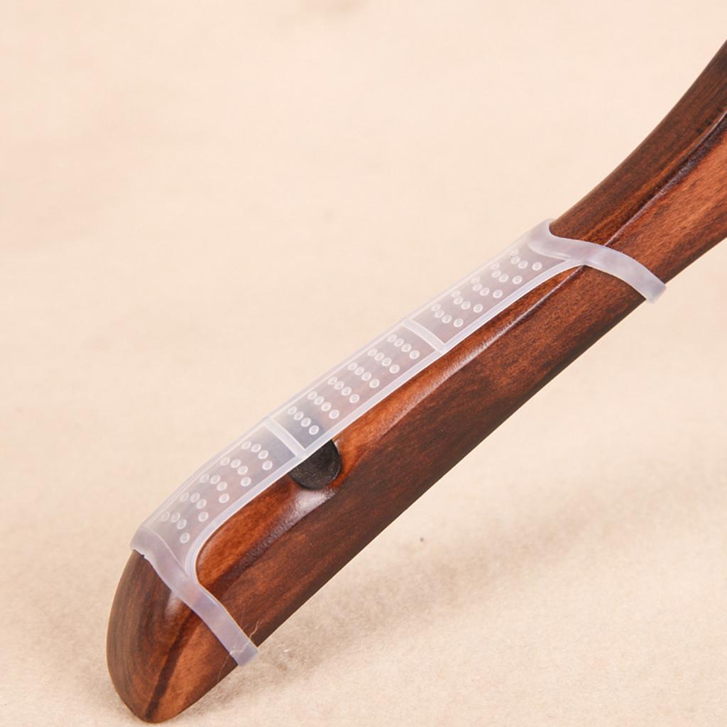 100Pcs Non-Slip Silicone Clothes Hanger Grips Clothing Hanger Strips White