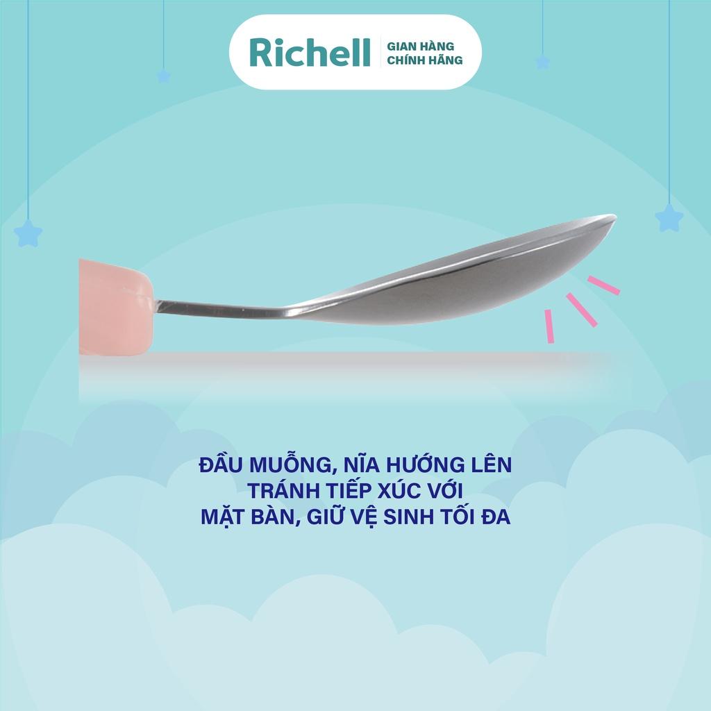 Bộ muỗng nĩa inox TLI kèm hộp Richell Nhật Bản | Baby