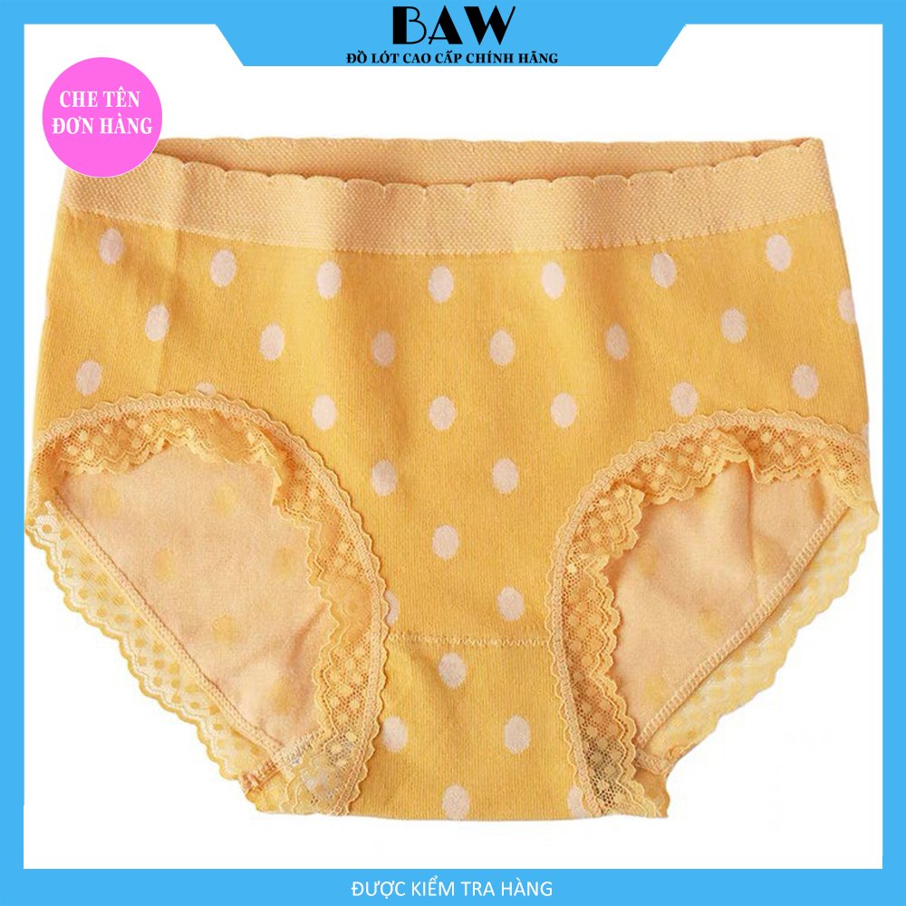 Bộ 5 Quần Lót chất cotton phối ren cao cấp kháng khuẩn thương hiệu BAW NT32