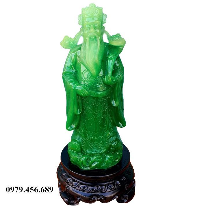 Tượng Phúc lộc Thọ Bộ Rời Màu Xanh