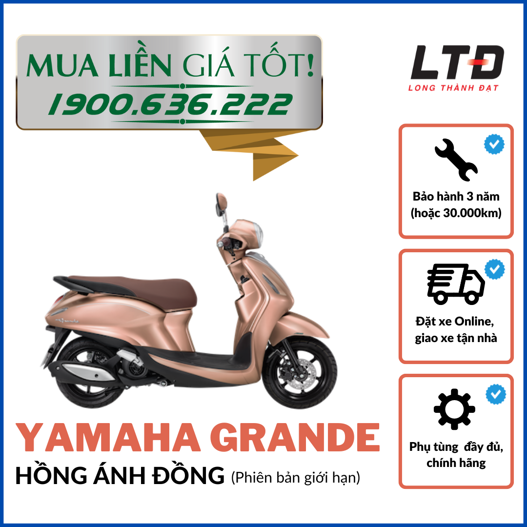 [HCM]-[TRẢ GÓP 0%] Yamaha Grande hoàn toàn mới - Bản giới hạn (Đủ màu)