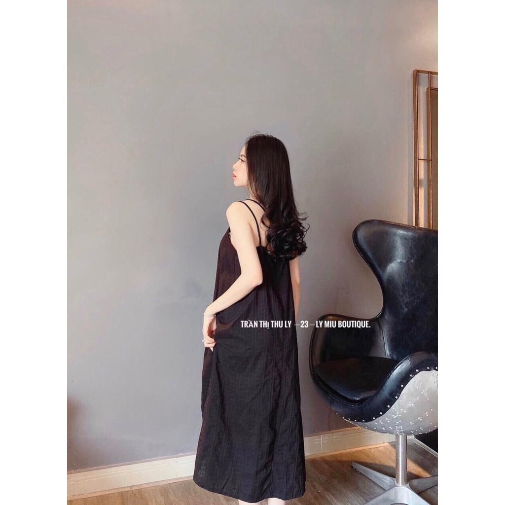 Đầm suông hai dây chéo lưng dễ thương