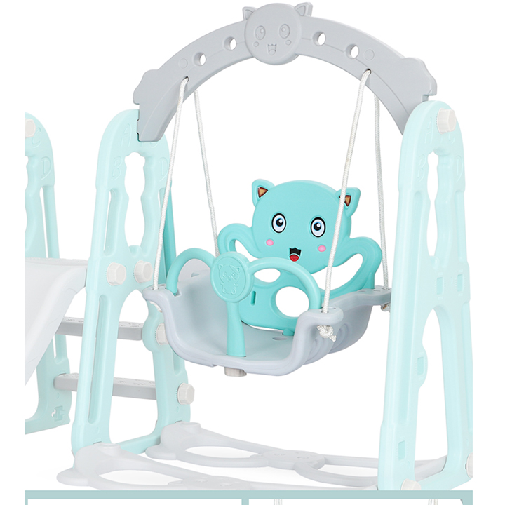 Cầu trượt xích đu BABYWIN441 Đồ chơi vận động cho bé bao gồm cầu trượt xích đu kèm bộ bóng rổ