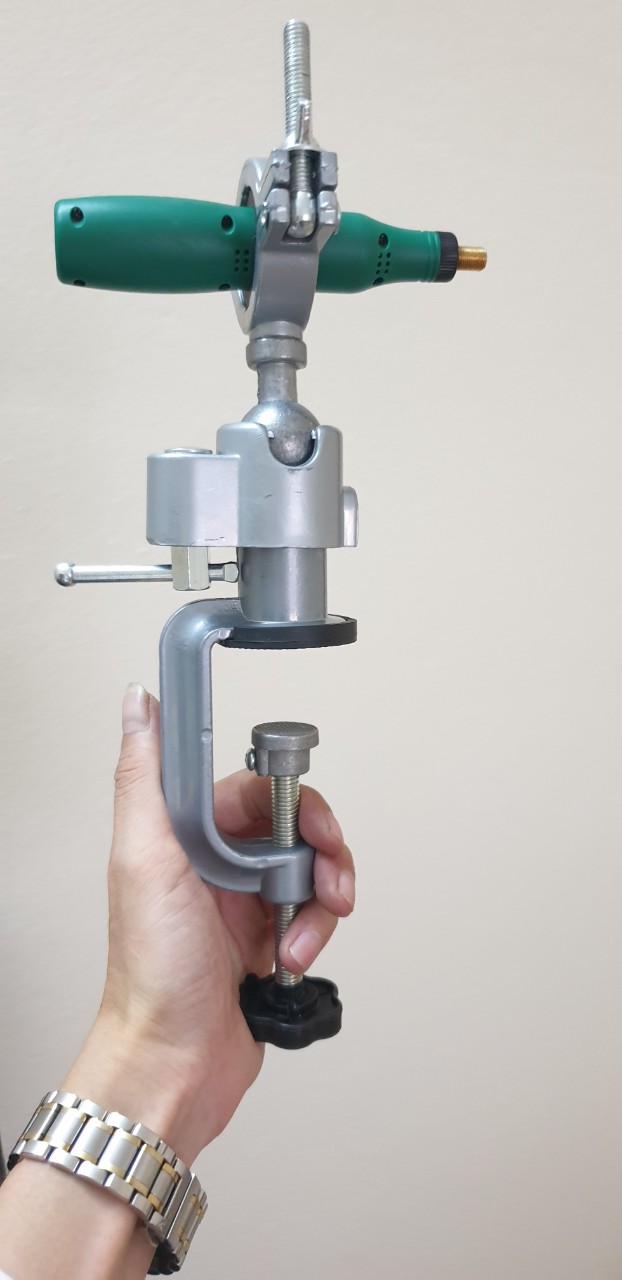 E tô kẹp bàn giữ máy khoan mài khắc - ê tô đa năng xoay 360 độ