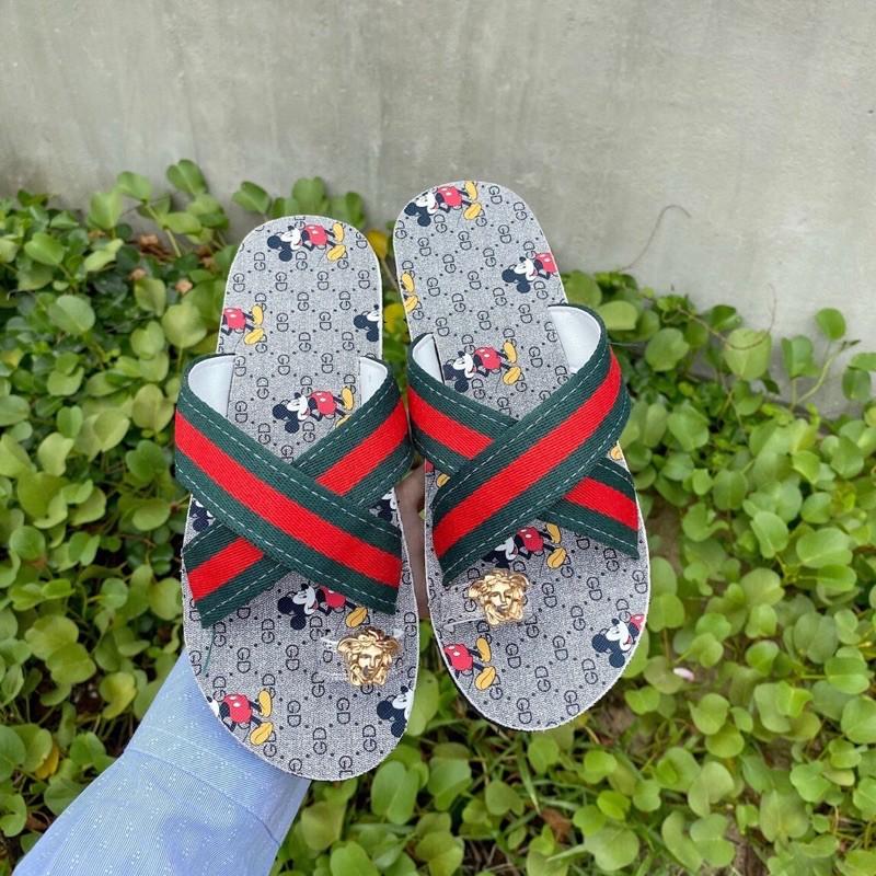 Sandaldongnai ,dép quai chéo nữ đế màu xám micky,size từ 35 nữ đến 40 nữ ,khác size ib chọn thêm