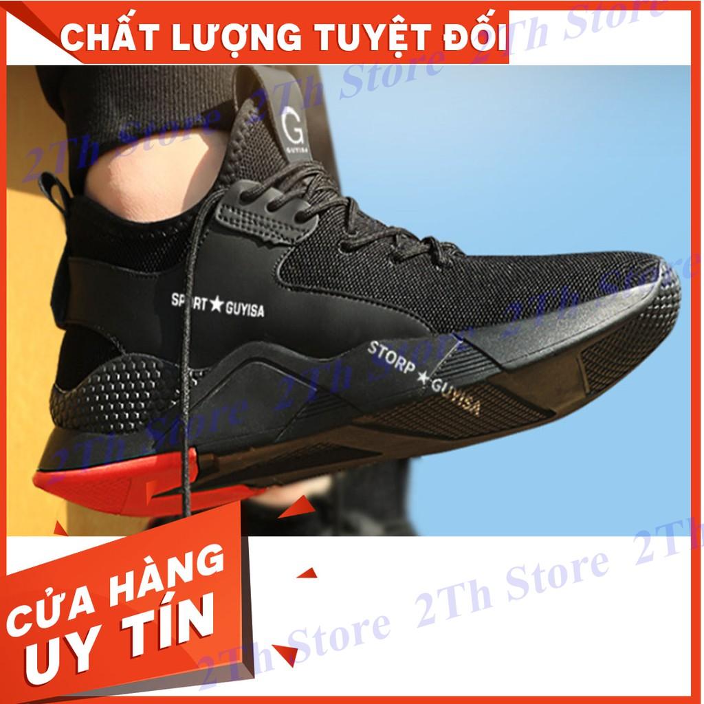 Giày Bảo Hộ Lao Động Kiểu Thể Thao 2TH BD_0056 Mũi Thép, Đế Lót Thép CHỐNG ĐINH/CHỐNG TRƠN GIÀY CÔNG TRÌNH SIÊU BỀN