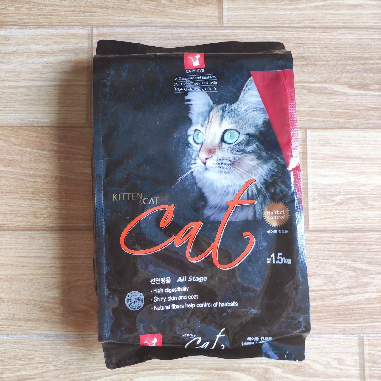 Thức Ăn Hạt Khô Cho Mèo Mọi Lứa Tuổi, Hạt Mèo Cat Eye Hàn Quốc Túi 1.5kg