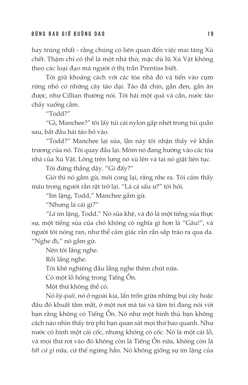 Sách Hỗn Mang 1- Đừng Bao Giờ Buông Dao