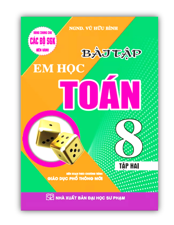 Sách - Combo Bài Tập Em Học Toán Lớp 8 - Tập 1 + 2