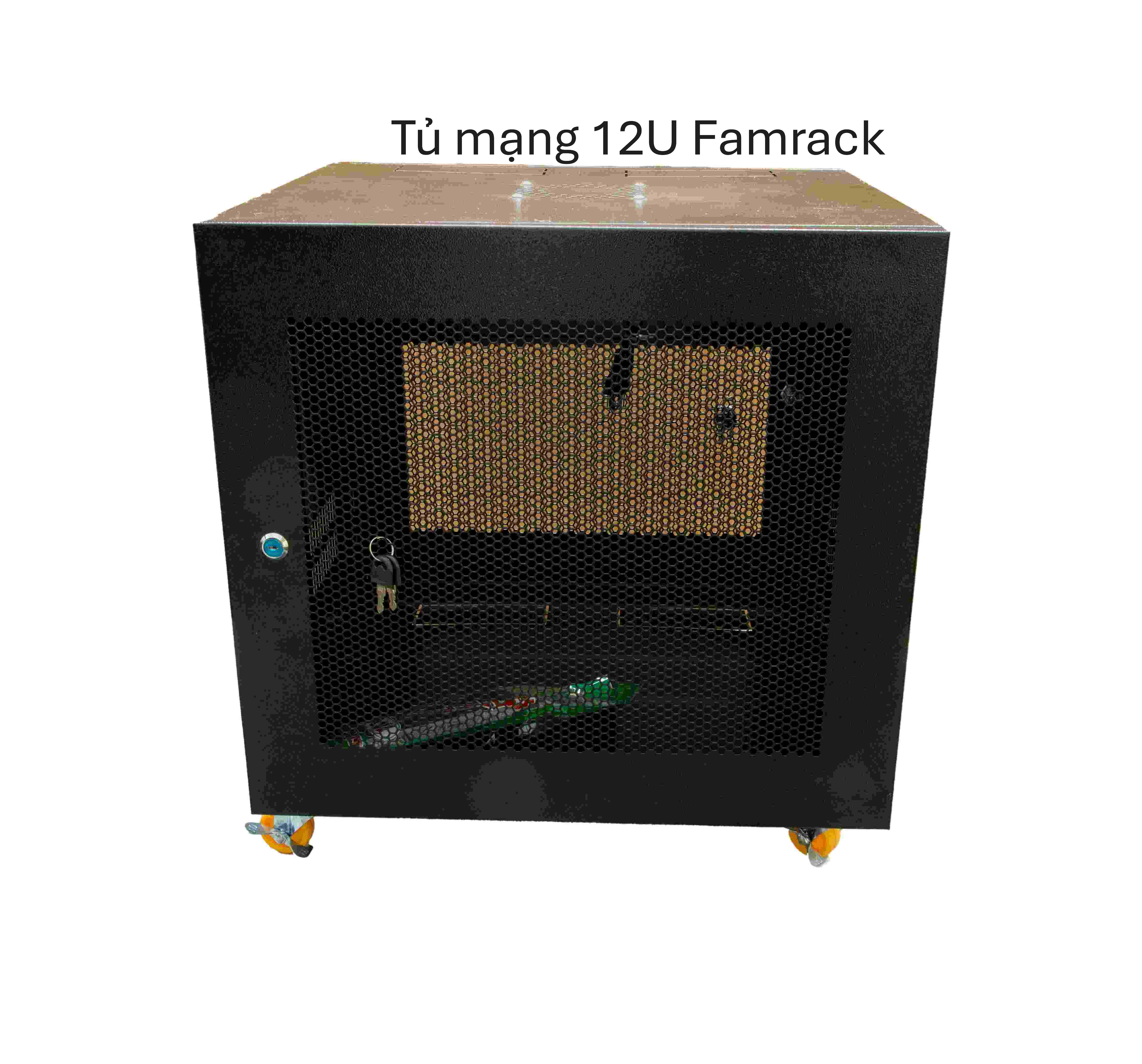 Tủ Mạng 12U D600 Famrack – Tủ Rack 12U Để Sàn Hàng Chính Hãng, Chuẩn 19”, Hàng Việt Nam Chất Lượng Cao