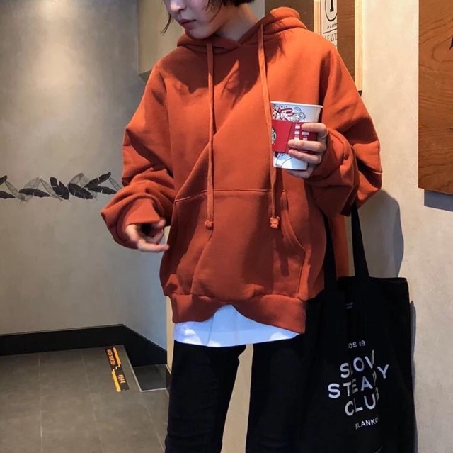 Áo hoodie nam màu cam - Orange Hoodies