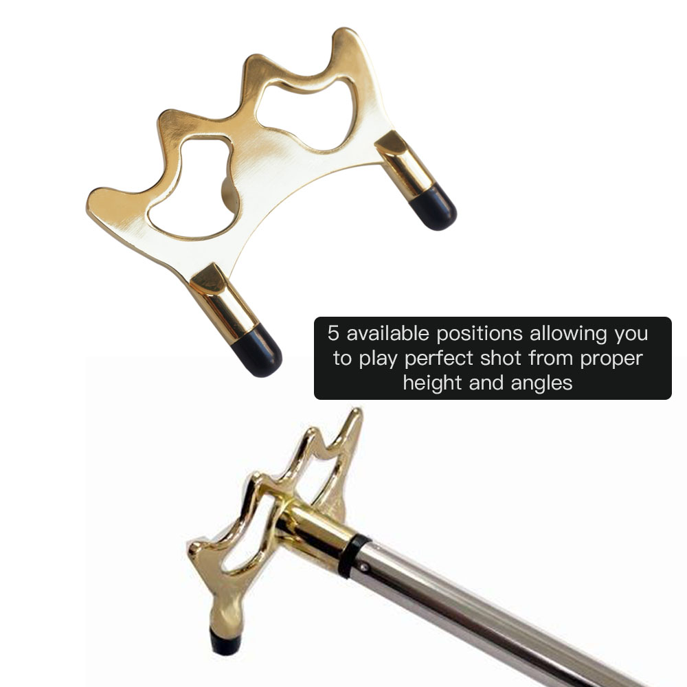 Set 2 giá đỡ đầu cơ bida bằng sắt tráng đồng, bền và nhẹ