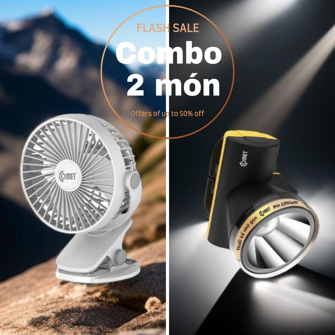 Quạt Sạc Comet CRF0705 - Hàng chính hãng