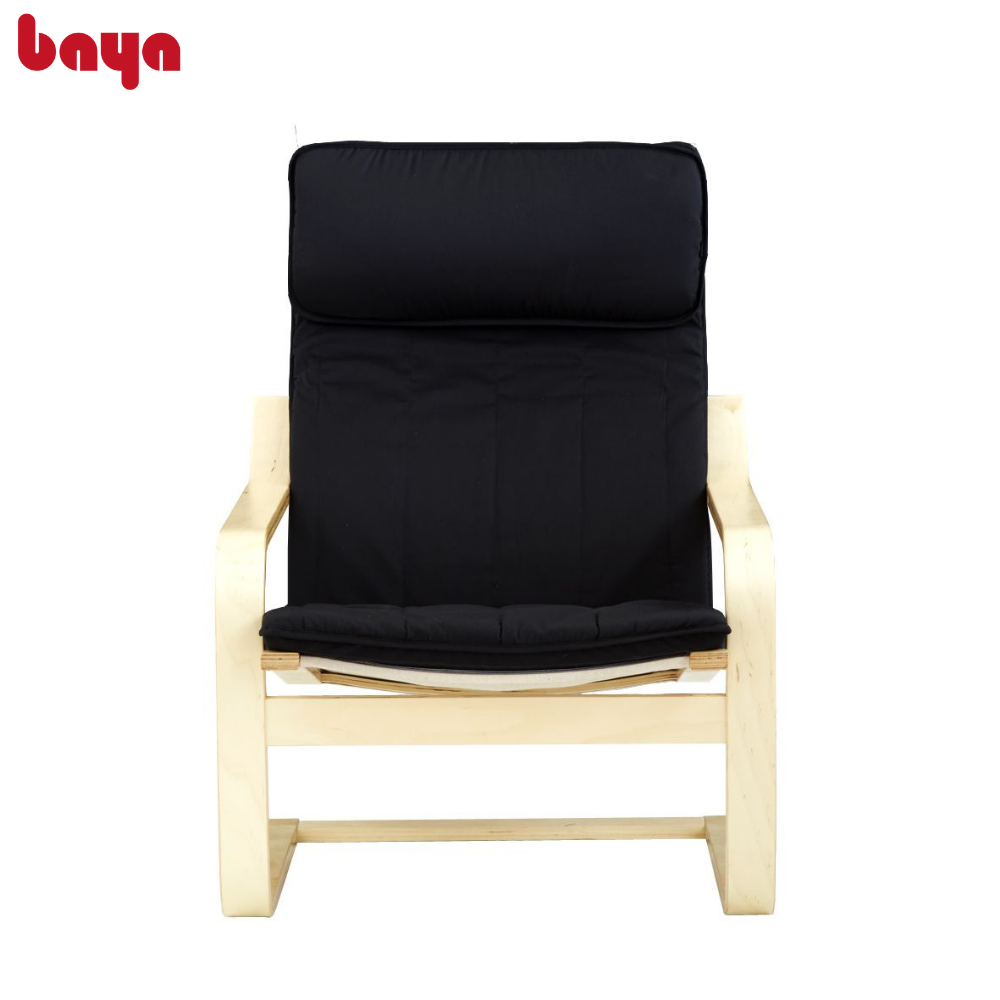 Ghế Bành BAYA VIKING FREJA Mang Đậm Phong Cách Bắc Âu, Khung Ghế Làm Từ Gỗ Bền Bỉ, Nhẵn Bóng Đệm Ghế Làm Từ Vải Cotton Mềm Mại Thoáng Khí