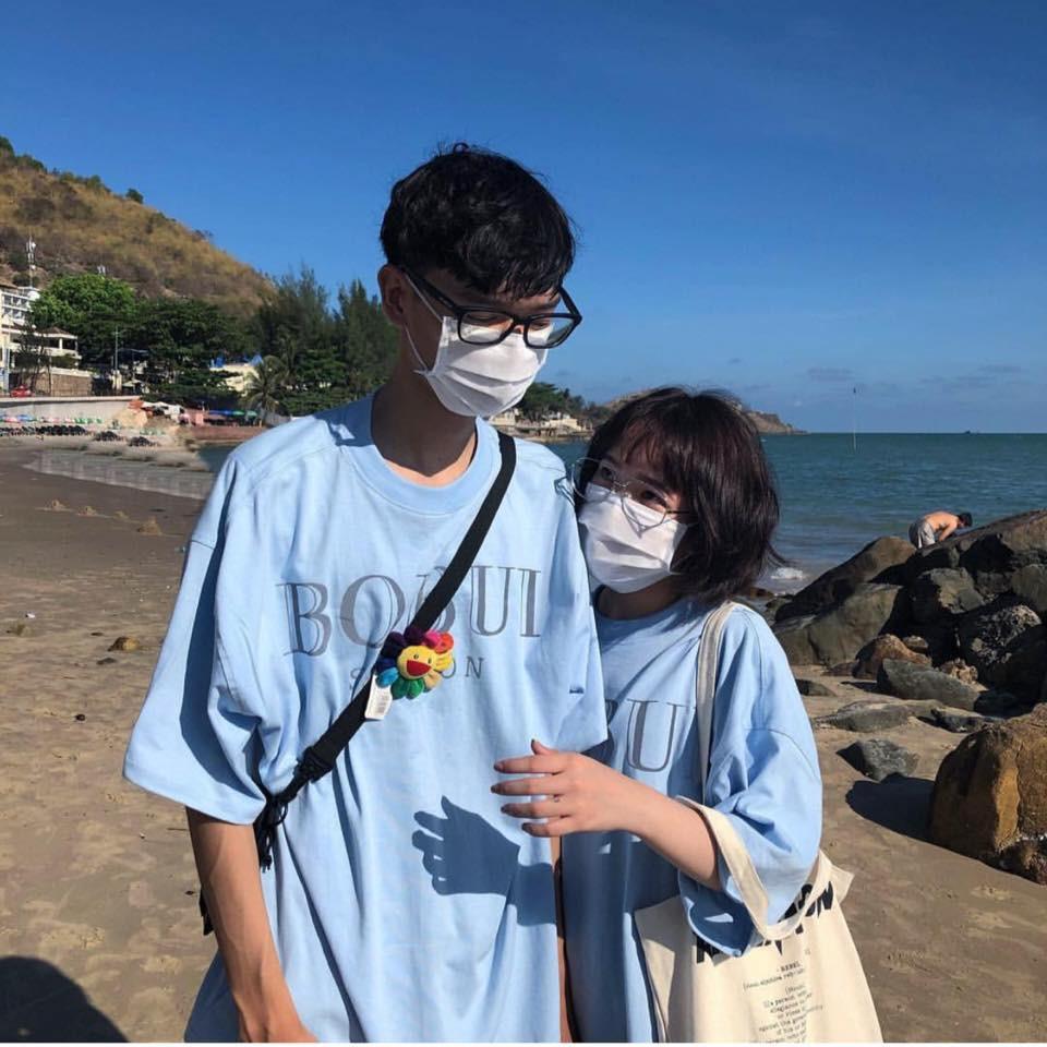 Áo Oversize BOBUI Xanh Phản Quang , Tee Bobui Saigon Reflective BLUE