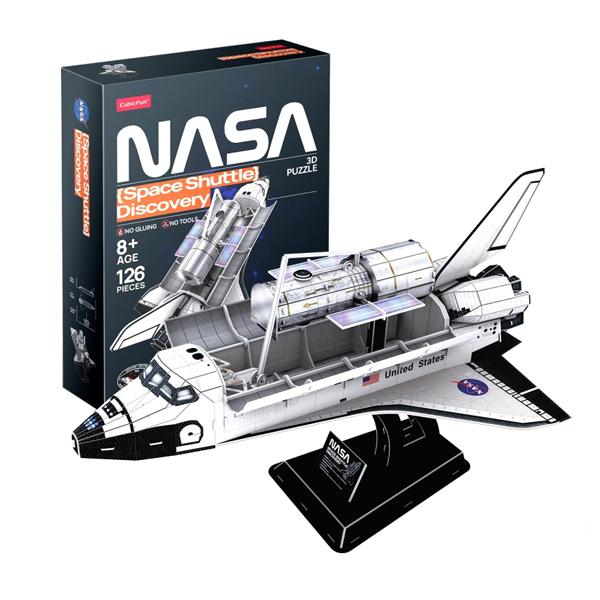 Bộ Xếp Hình Puzzle 3D NASA: Tàu Con Thoi Discovery - CubicFun DS1057H (126 Mảnh Ghép)