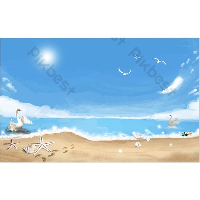 Tranh dán tường Bầu trời xanh mơ ước, tranh dán tường 3d hiện đại MS701681