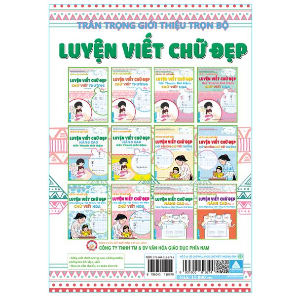 Vở Ô Ly Có Chữ Mẫu - Luyện Viết Chữ Đẹp - Combo 6 cuốn