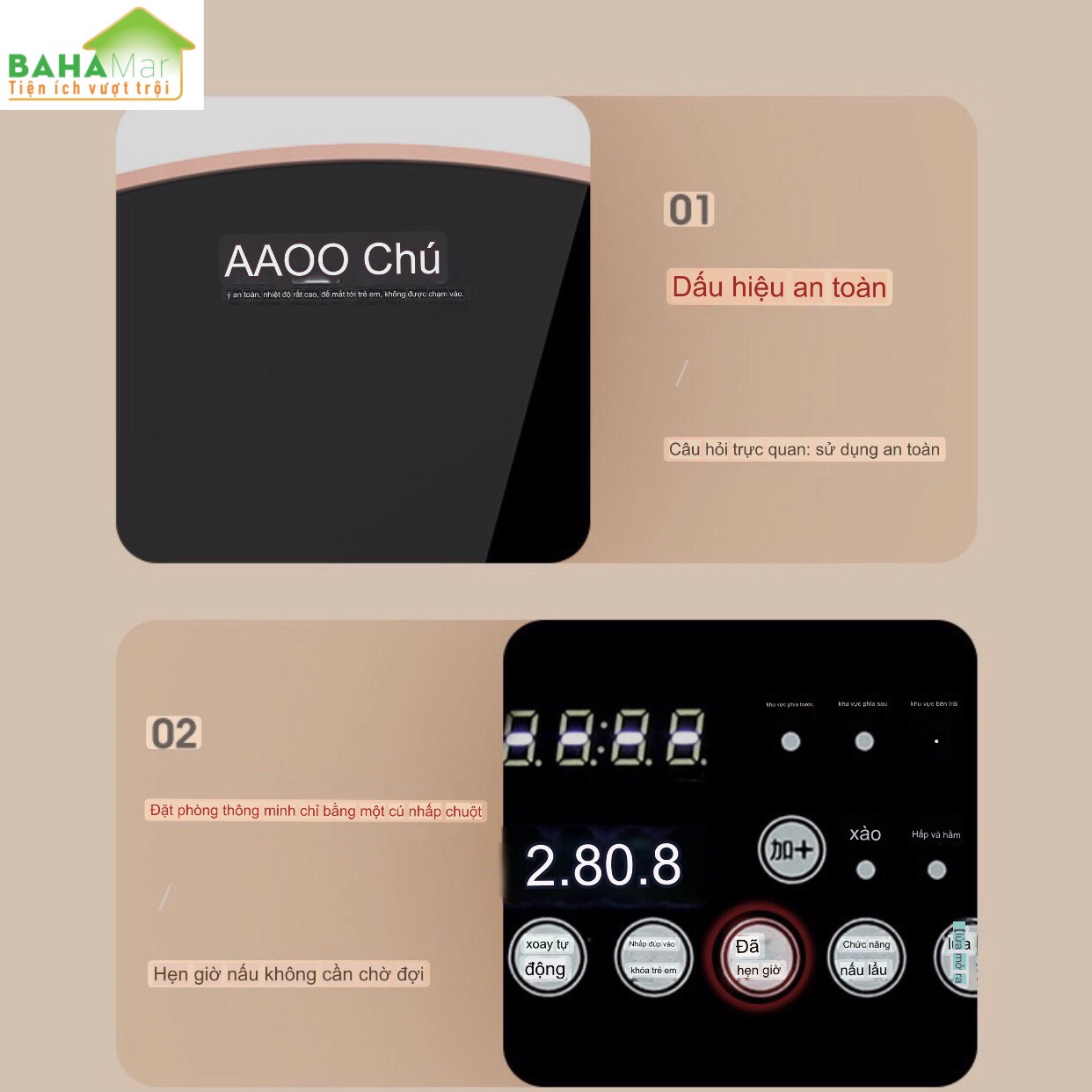 MÂM 68CM GIỮ ẤM MÓN ĂN SUỐT BỮA VÀ TÍCH HỢP KÈM BẾP NẤU LẨU Ở GIỮA CÓ THỂ XOAY TRÒN "BAHAMAR" Có thể làm chủ nhiệt độ theo ý bởi hệ thống điều khiển cảm ứng