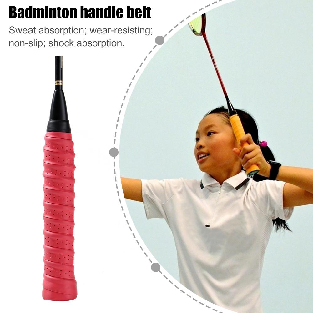 Badminton Rordet Grip Dây đeo chống trượt mồ hôi hấp thụ vợt Tay cầm nắp câu cá nhảy dây buộc dây đeo băng keo thể thao Color: Black