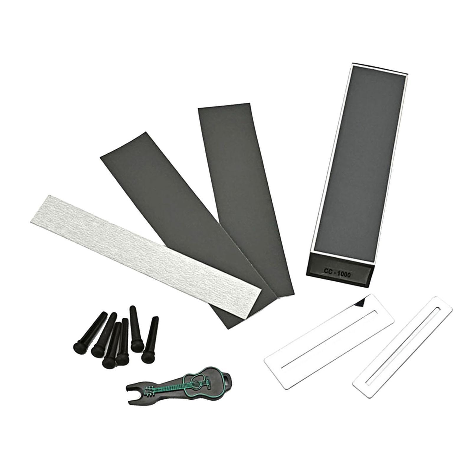 Guitar Fret Crowning Dressing File Luthier String Fret Repairing With Sleeve