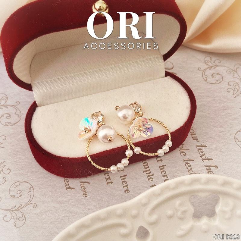 Bông tai nữ Vintage Pearl độc đáo thời trang ORI ACCESSORIES B328