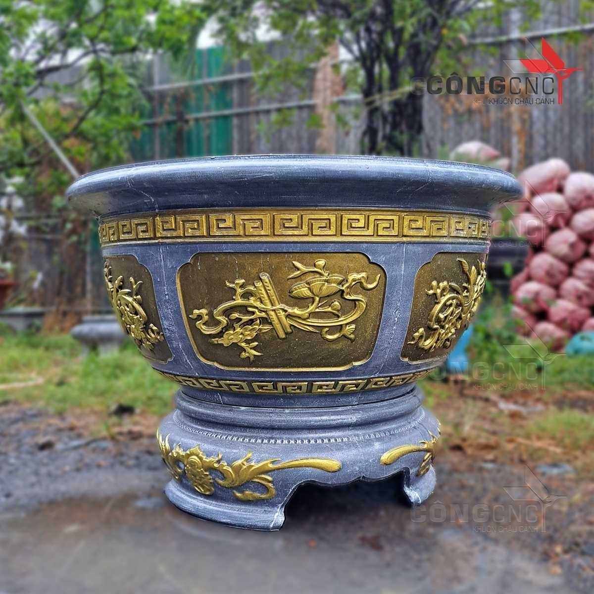 KHUÔN CHẬU CẢNH TRÒN ABS, KHUÔN CHẬU TRÒN 1M + ĐÔN TRÒN