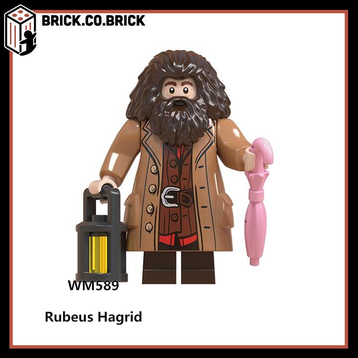 Xếp hình Đồ Chơi Lắp Ghép minifig Cậu bé Phù thủy Sáng Tạo Hagrid Dumbledore Harry Cưỡi Chổi Phép thuật WM6045