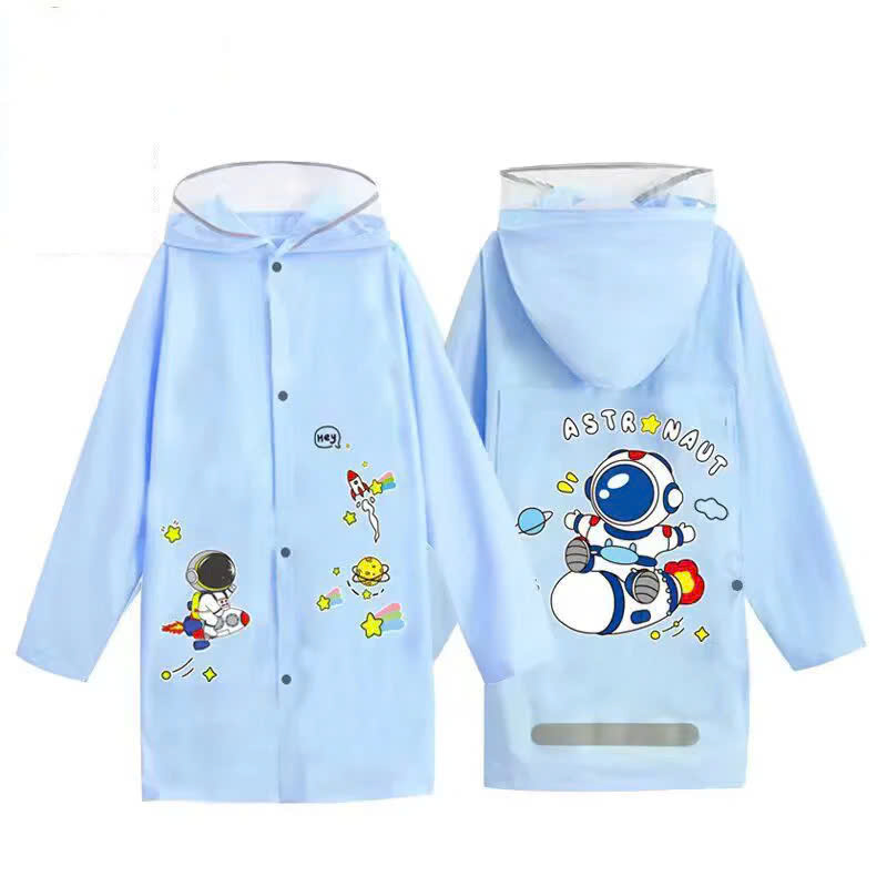 Áo Mưa Trẻ Em Cài Nút Chất Eva Bền Nhẹ, Form To Mang Cặp Đi Học Cho Bé Tiểu Học Cao Từ 110-145cm - HÀNG CHÍNH HÃNG MINIIN
