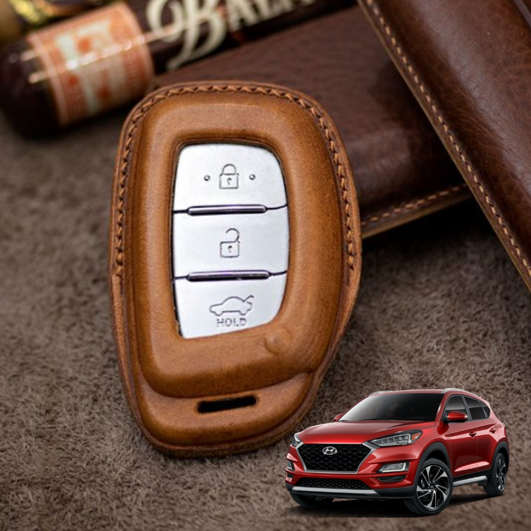 Bao Da Chìa Khóa ô tô HYUNDAI Tucson  | Bọc chìa khóa ô tô da thật khâu tay